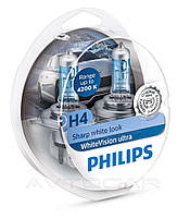 Автолампи Philips WhiteVision Ultra H4 комплект 2 шт. + W5W 2 шт. 12342WVUSM