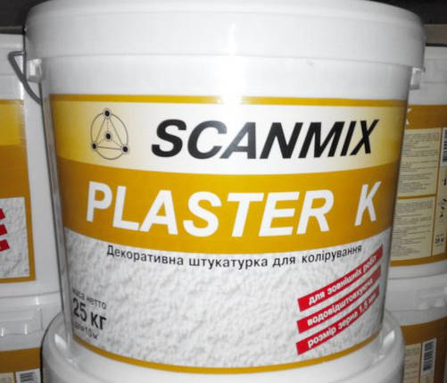 Фасадна штукатурка баранчик Scanmix PLASTER К1,5(25 кг), фото 2