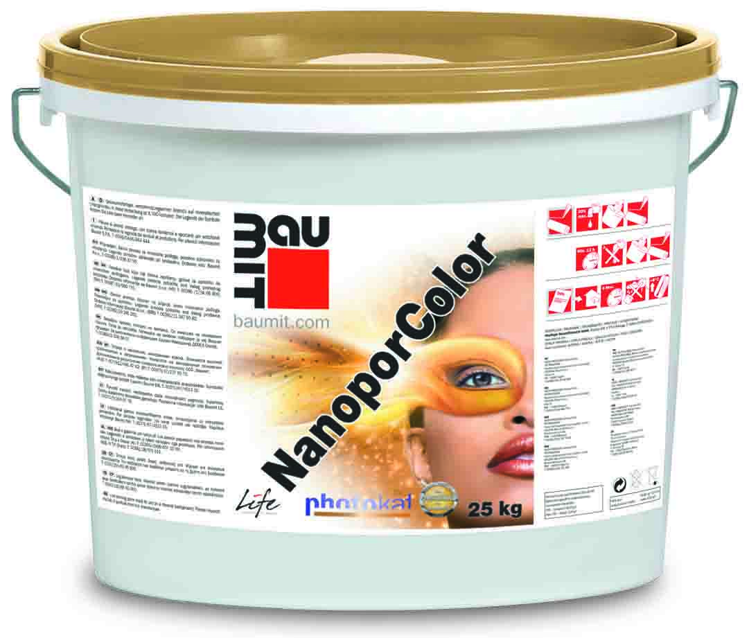 Baumit NanoporColor фасадна фарба 21 кг