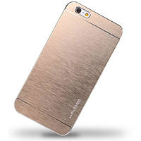 Металлический золотой чехол Motomo для Iphone 6 plus