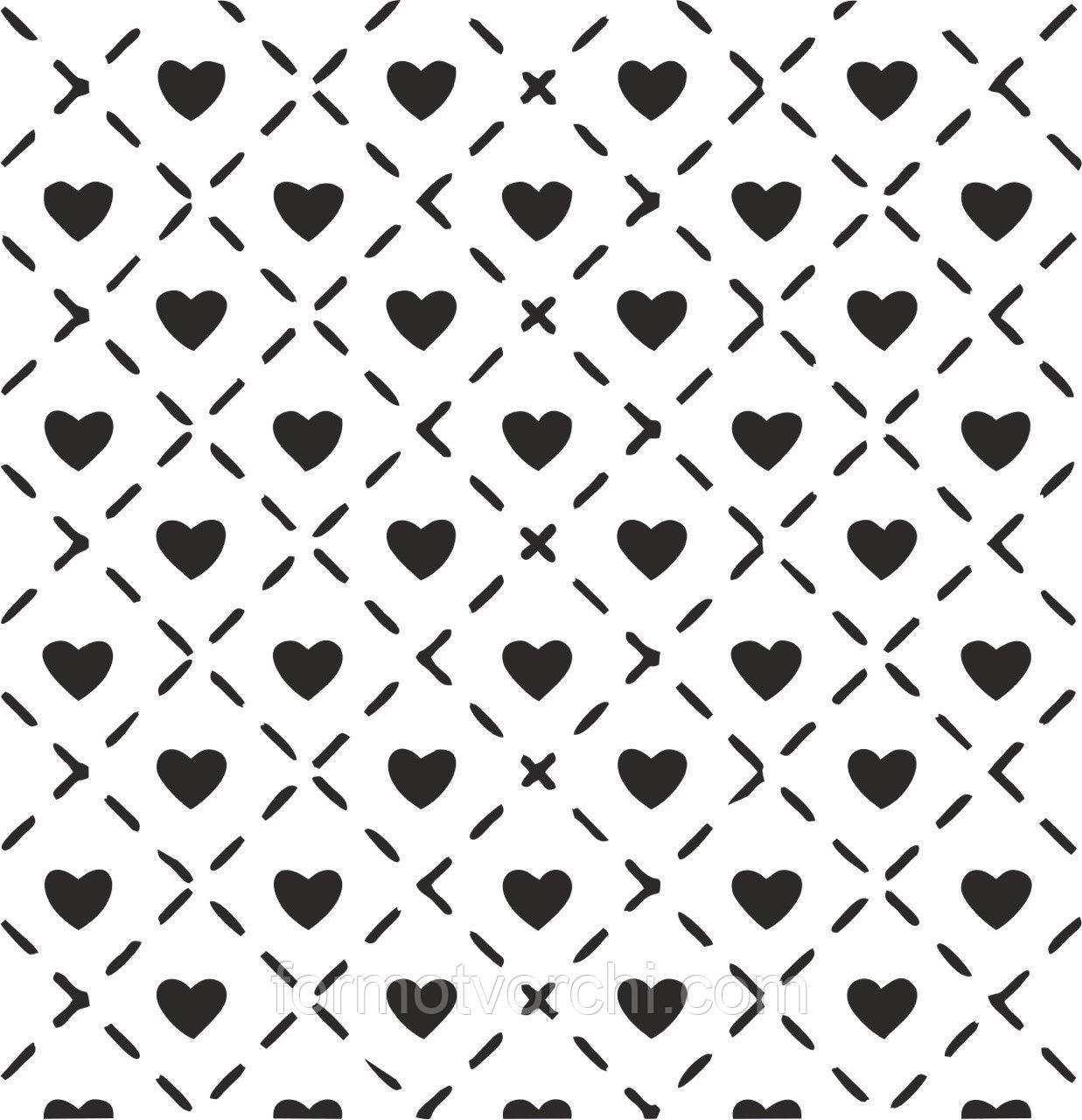 Трафарети для пряників "Сердечка 10"