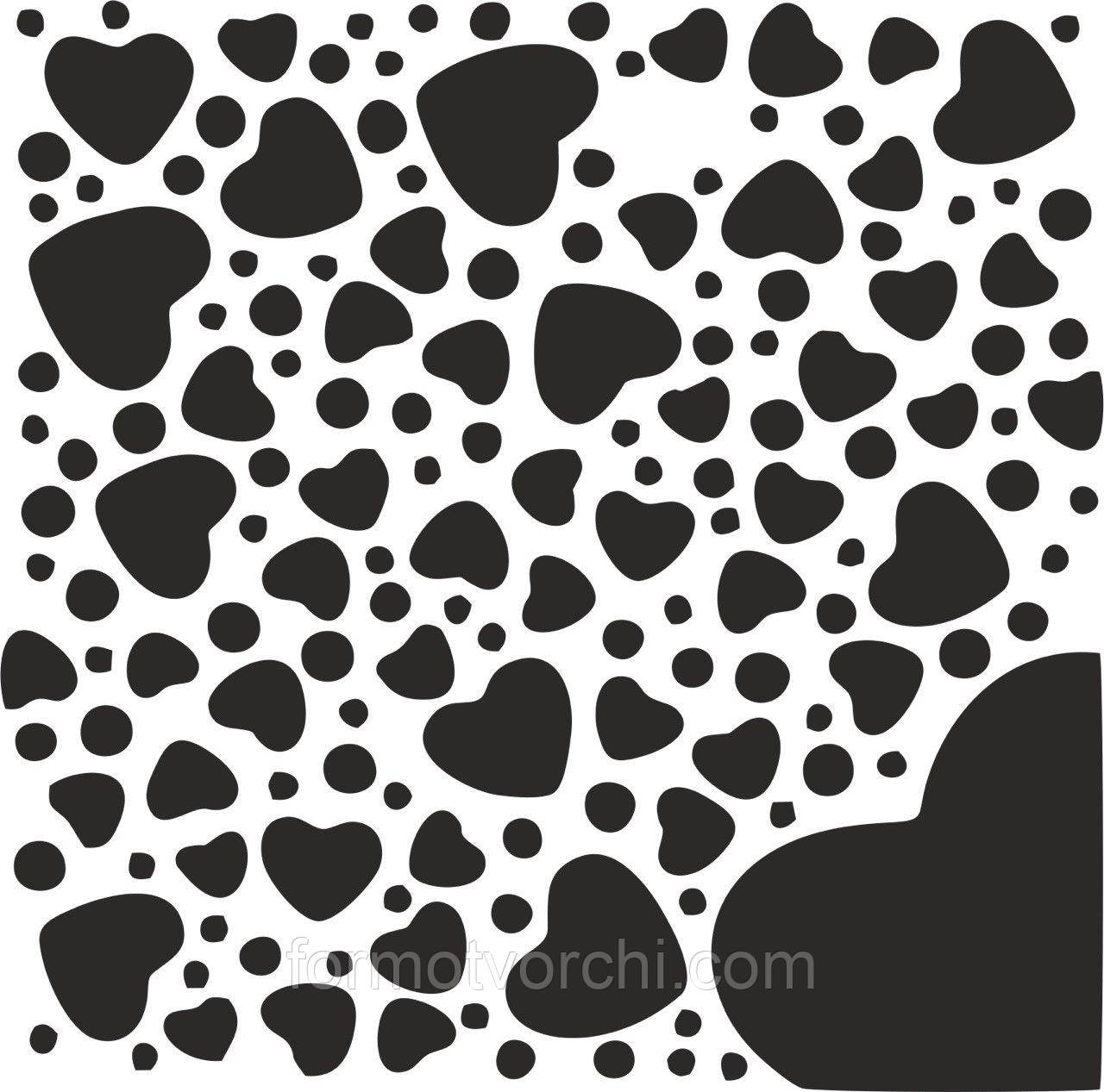 Трафарети для пряників "Сердечка 11"