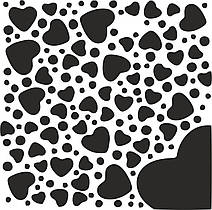 Трафарети для пряників "Сердечка 11"