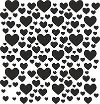 Трафарети для пряників "Сердечка 12"