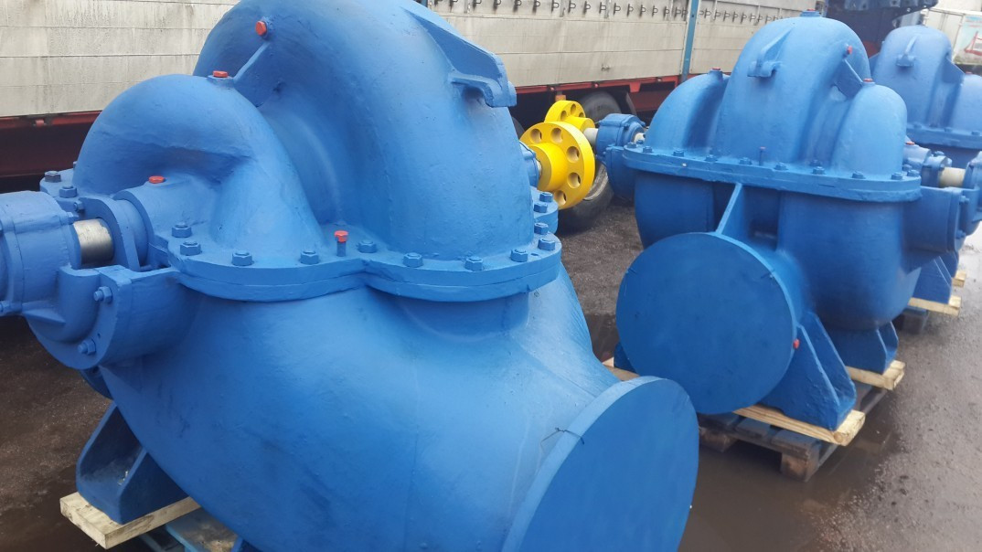 Насос АД 3200-75-2 динамічний, двостороннього входу, відцентровий, горизонтальний, одноступеневий для води.