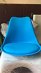 Стілець Тауер З блакитний пластик+подушка, ніжки хром (Прайз), Eames, фото 9