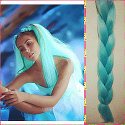 🍃 М'ятний канокалон для плетіння зачісок 🍃