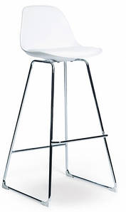 Стілець візажний із підставкою для ніг, стілець барний, стілець для адміністратора, хокер, стілець для макіяжу "БРІЗ"