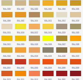 ПОРОШКОВОЕ ПОКРЫТИЕ RAL
