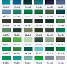 ПОРОШКОВОЕ ПОКРЫТИЕ RAL

