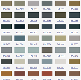 ПОРОШКОВОЕ ПОКРЫТИЕ RAL
