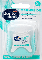 Зубна нитка Dontodent Sensitive Floss, 50 м.
