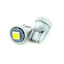 Лампа LED 12V T10 (W5W) 1SMD 5050 ЖЕЛТЫЙ