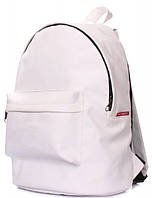 Рюкзак женский POOLPARTY backpack-pu-white 19 л белый