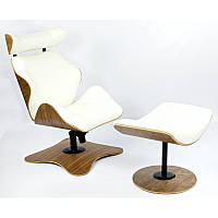 Дизайнерское Кресло релакс Vitern Chair с оттоманкой для ног кресло для дома и офиса