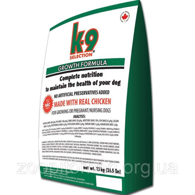 Корм ДО-9 SELECTION GROWTH FORMULA для цуценят, вагітних і годуючих сук (курка), 12 кг