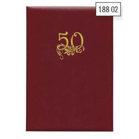 Папка сувенирная Полиграфист А4 18802З (220*320) "50 років" бумвинил зеленый +вкладыш