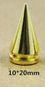 Шипи конус металеві гвинтові 20x10 мм, фото 1