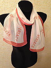 Шовковий шийний шарф Versace 110х25 см (кв.1)