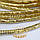 Кантель фігурний 4-гран (трунцал), колір Світле золото, діаметр 3 мм*5 грам, фото 2