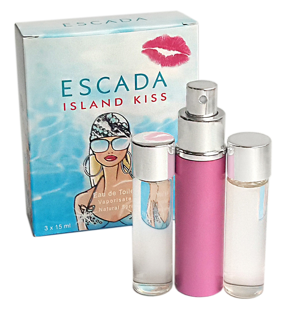 Мини парфюм Escada Island Kiss (Эскада Айленд Кисс) 3*15 мл