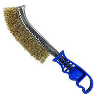 Щітка ручна S & R 250/125 мм, латунірованная кручена дріт