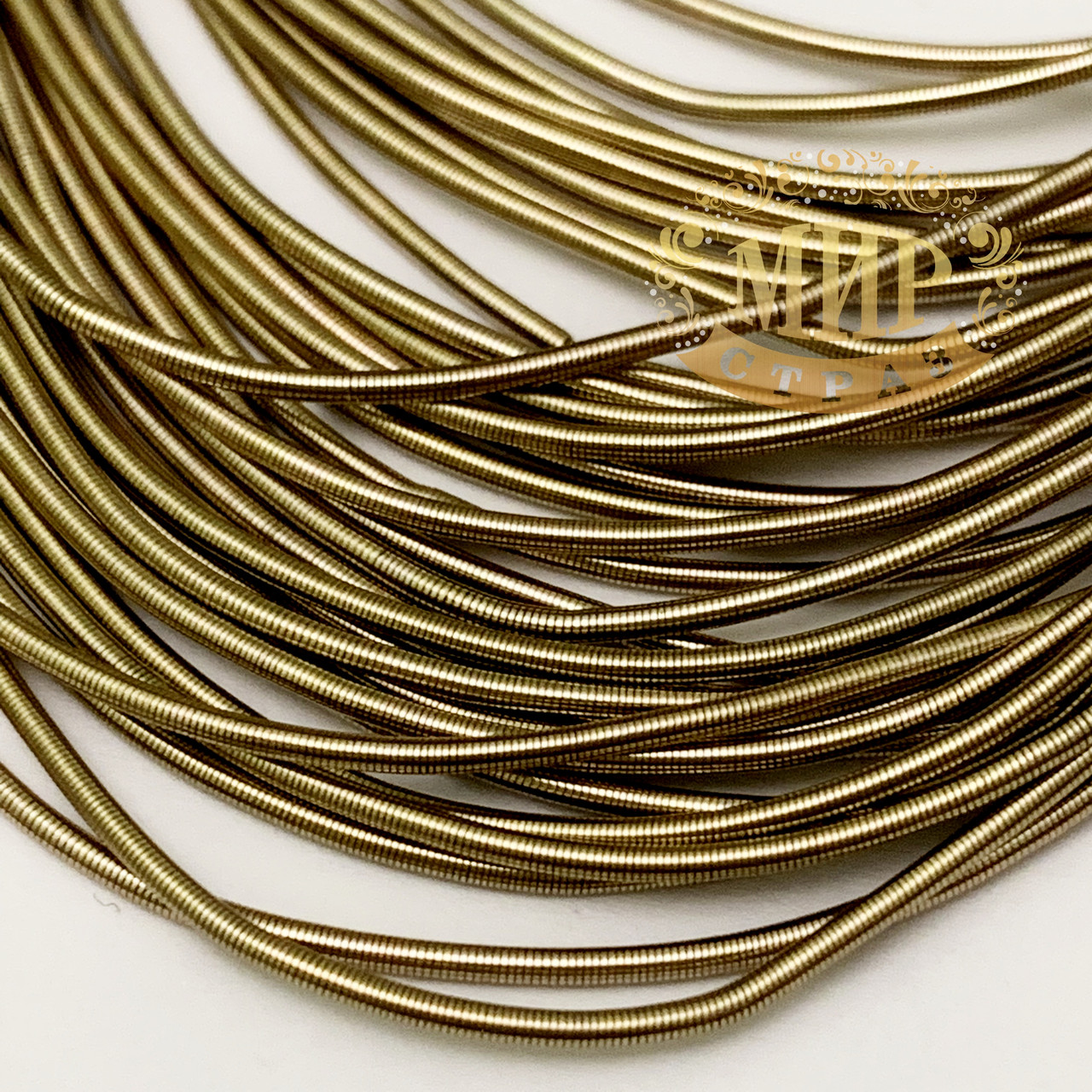 Канітель м'яка, колір Латунь світлий, діаметр 1 мм*5 грам