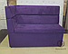 Кухонний Диван з високою спинкою та ящиком для зберігання, фіолетовий, фото 2