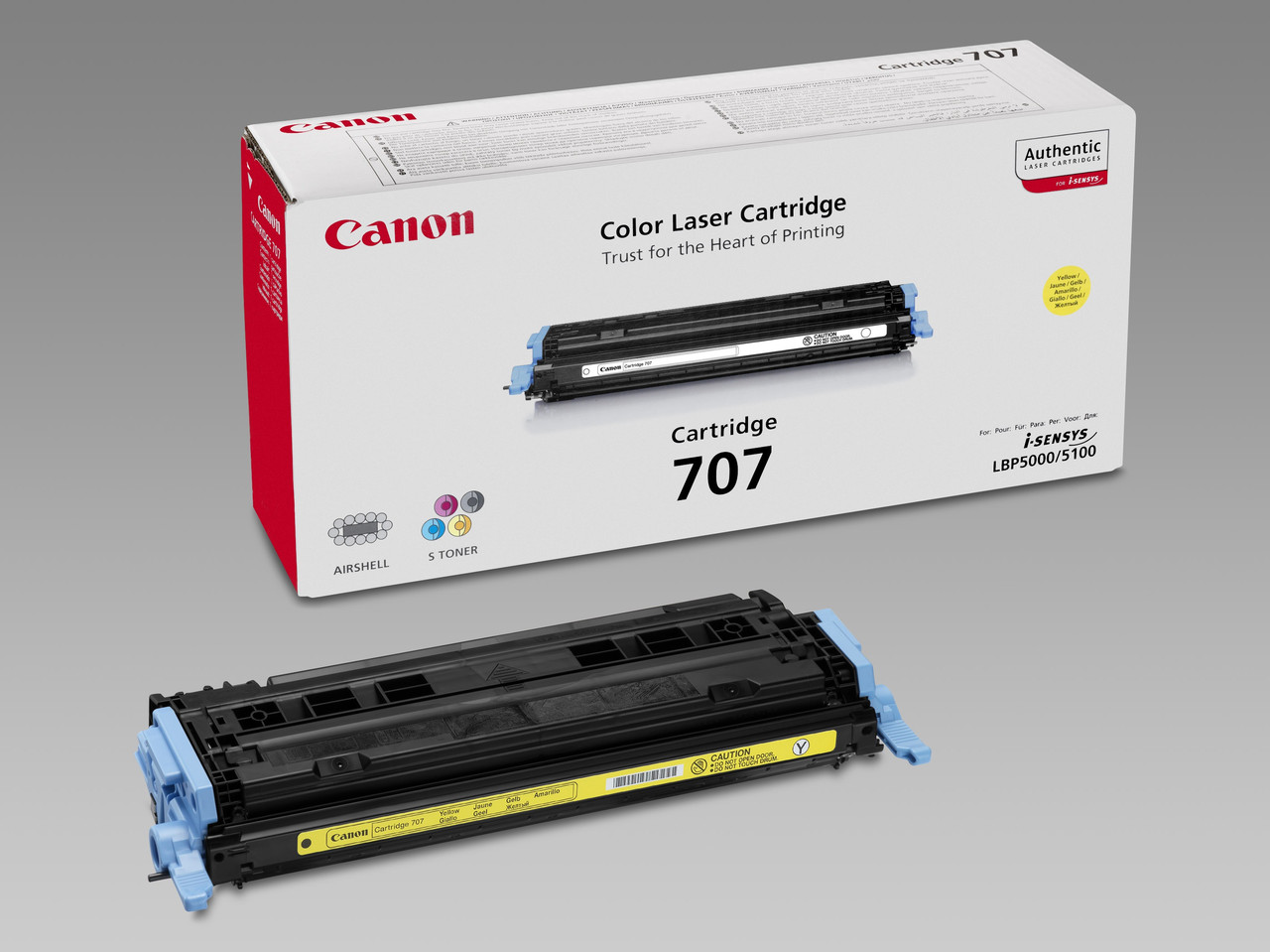 Заправка картриджа: Cartridge С-707Yellow Для принтера: Canon LBP 5000, фото 1
