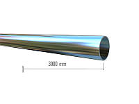 3001(К) Труба хром Д=25мм, стенка 1мм, длина 3м