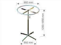 St 1013 Вешалка круглая диам. 90см крутящаяся с регулировкой высоты