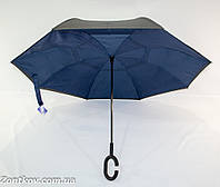 Однотонный зонтик "Smart" с обратным сложением от фирмы "SL"