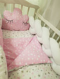 Набір у ліжечко Коса, убори подушки, постільне, фото 3