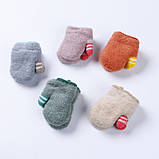 Рукавиці дитячі для новонароджених на мотузочці, рожеві, фото 5