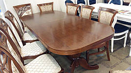 Стіл обідній розкладний для кухні і вітальні в класичному стилі Полонез  , колір на вибір