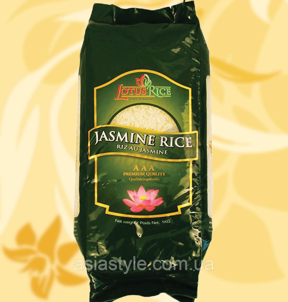 Рис Жасміновий, Lotus Rice, Jasmine Rice, 1 кг, Ч