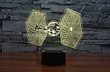 3D світильник 3D Lamp TIE-винищувач (LP-1134), фото 6