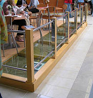Скляна підлога. Монтаж скляної підлоги на дерев'яну конструкцію.