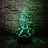 3D світильник 3D Lamp Капітан Америка (LP-1222), фото 5