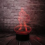 3D світильник 3D Lamp Капітан Америка (LP-1222), фото 9