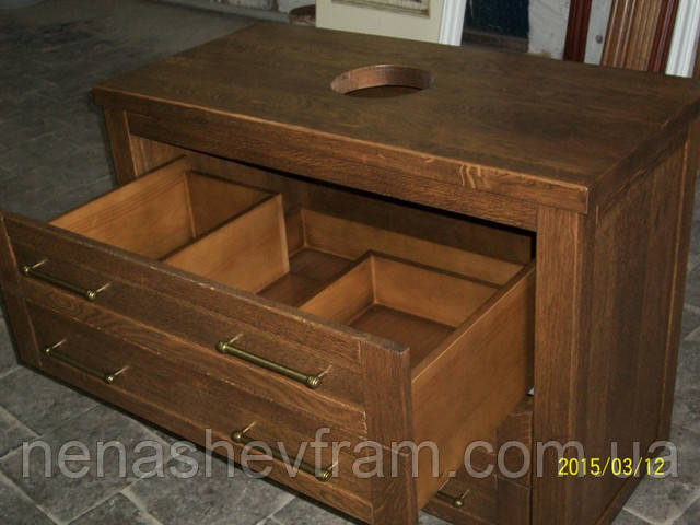 Тумба в ванную комнату из дуба Тумба в ванную комнату из дуба