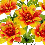 Штучні квіти Букет жоржин, 38 см (20 шт. в уп), фото 3