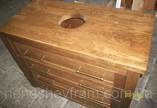 Тумба в ванную комнату из дуба Тумба в ванную комнату из дуба