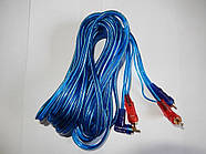 Шнур 2RCA х 2RCA кутовий із житловим керуванням, 5 метрів