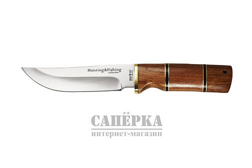 Ніж Мисливський Grandway. Колодка — червоне дерево, фото 1