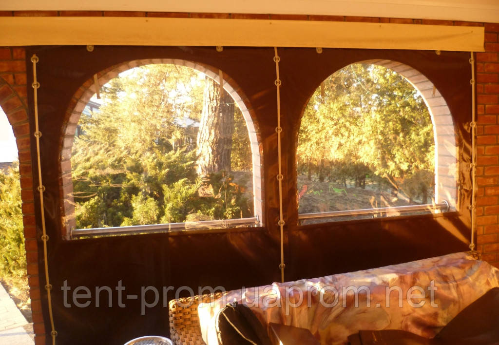 Мягкие окна ПВХ на кирпичную беседку - фото 2 - id-p78793216