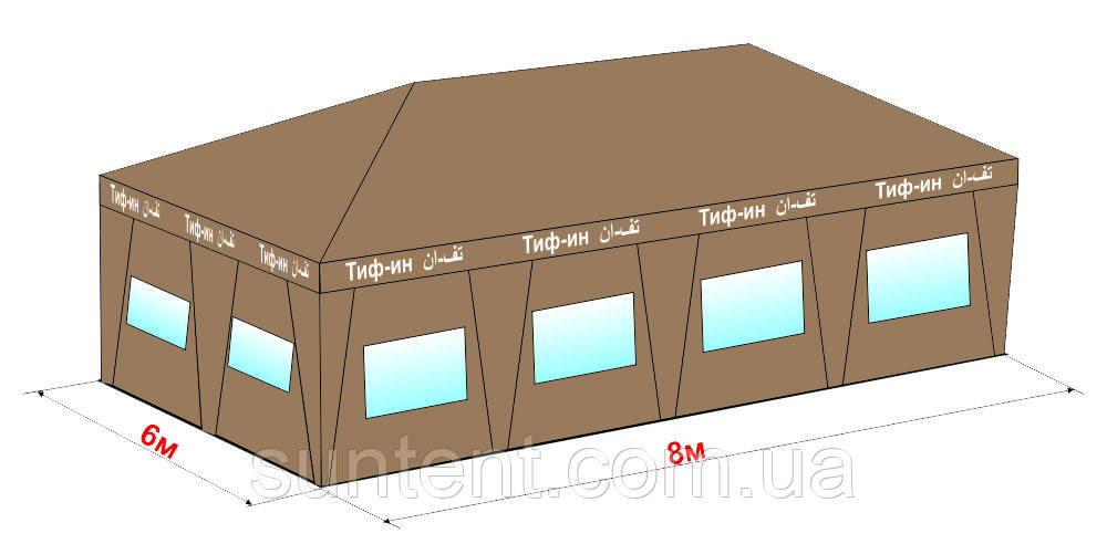 Шатро розбірне 6х8 м (можливі різні розміри)