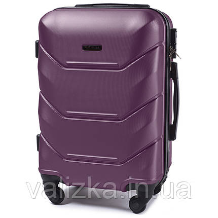 Пластиковий чемодан Wings 147 S для ручної поклажі фіолетовий, фото 2