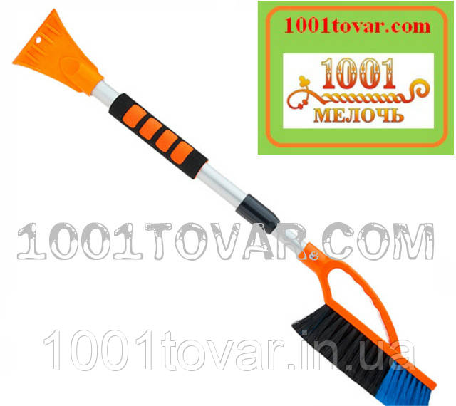 Автомобільна щітка зі скребком TUNDRA телескопічна, 75-105 див., фото 1