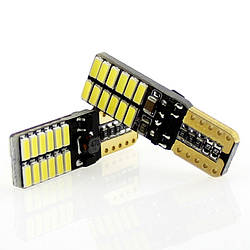 T10 Лампа в автомобіль — LED, 24SMD, 4014, W5W, Біла, Canbus